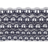 Natural Terahertz Stone Beads Round Spacer 6 8 10mm