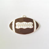 10pcs Full Enamel Rugby/Football Pendant for Kids Necklace Making