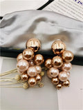 Glass Pearls Ear Clip Jewelry, Europe & US O Series
