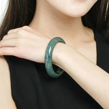 Natural Burmese Jadeite Oil Cyan Bracelet Princess Jewelry Gift