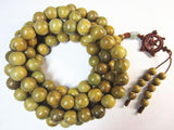 Green Sandalwood Beads Necklace 15mm Men Buddhist 108 Beads Meditation Prayer
