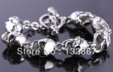 Men's Stainless Steel Skull Bracelet Punk Jewelry 15mm*22cm