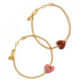 Amybaby Vintage Enamel Glaze Heart Bracelet For Party