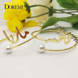 Personalized Arabic Name Bangles for Women, Custom Name Bracelets Gift