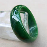 Zheru Jewelry Natural Hetian Jade Green 54-64mm Bracelet Princess Gift