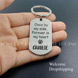 Military Army Pet Tag Engraving Name ID Photos Keychain Jewelry