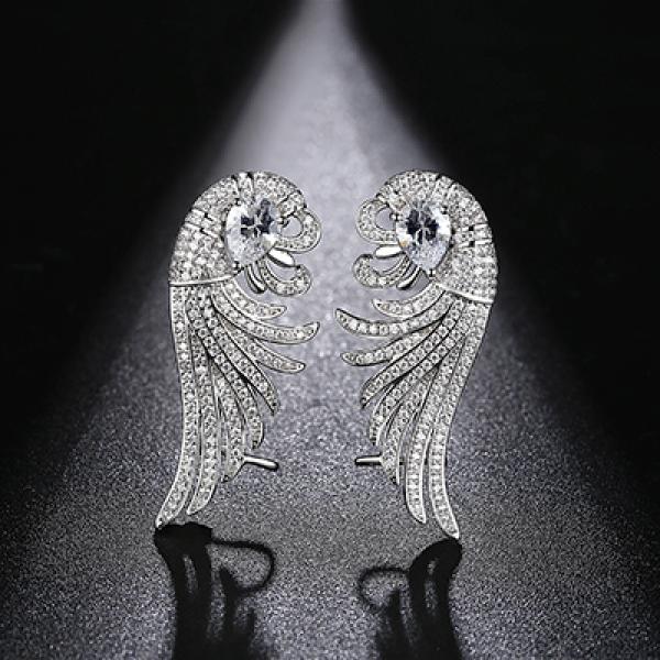 CZ Ear Cuff Clip Earrings for Women - Sparkling and Stylish Design