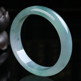 Zheru Jewelry Natural Burmese Jade 54-62mm Light Bracelet