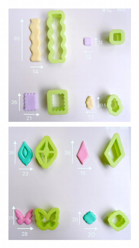 Polymer Clay Cutters Set for Earring Making - DIY Jewelry Modelling Tools