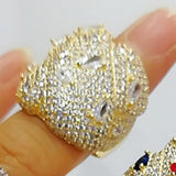 Baguette Zircon CZ Crystal Wedding Ring for Women