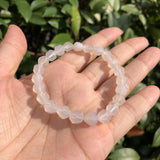 Natural Agate Bracelet Diamond Shape Faceted Beads Healing Stone Jewelry