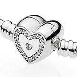 925 Silver Butterfly Star Clasp Bracelet Bangle Charm DIY Jewelry