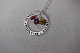 120pcs Birthstone Charms 6mm Crystal Personalized Necklace (Jan-Dec)
