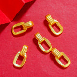 24k Pure Beads Pendants Yellow Jewelry Parts