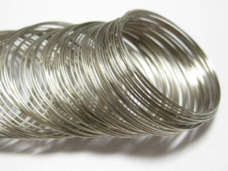 Silver-plate Tone Memory Beading Wire Loops 40mm