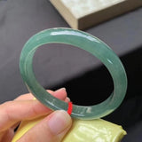 Natural Burmese Jadeite Light Green Bracelet