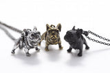Retro French Bulldog Pendant Necklace Christmas Gift