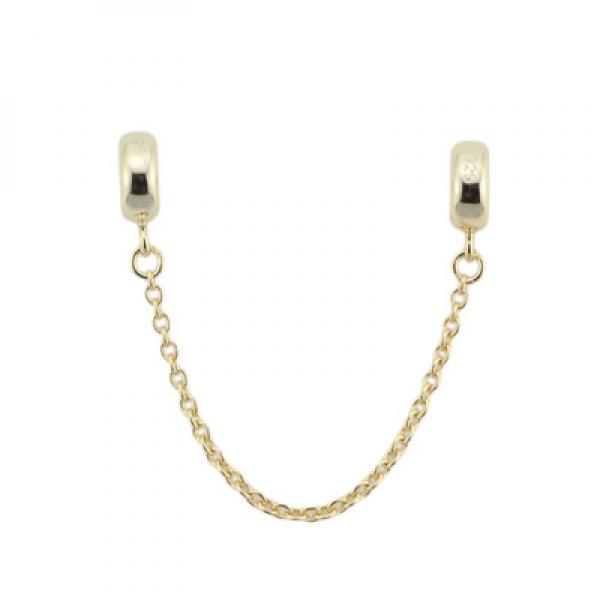 925 Silver Stopper Safety Chain Charm Bead for 3mm Bracelets