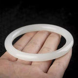 Hetian Jade Bracelet 54-64mm, Princess Jewelry for Mother and Girlfriend