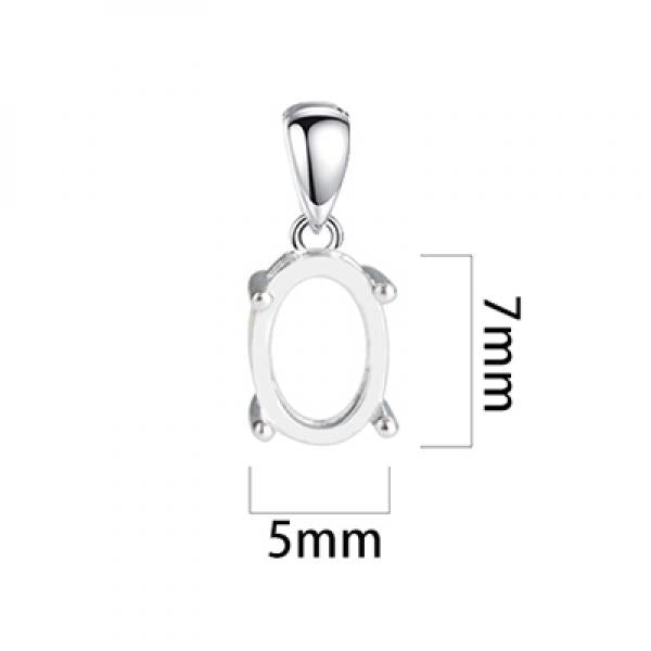 925 Sterling Silver Women Pendant Semi Mount Pendant