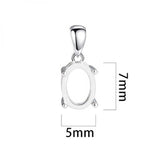 925 Sterling Silver Women Pendant Semi Mount Pendant