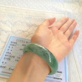 Zheru Burmese Jade Two-Tone Bracelet 54-64mm for Mom & Girlfriend