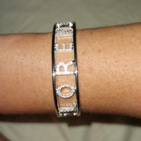 Personalized Name Man Bangle with Zicorn Letter Bracelet