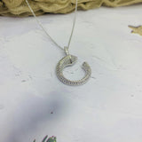 Copper Zircon Necklace with Earrings Set S1880