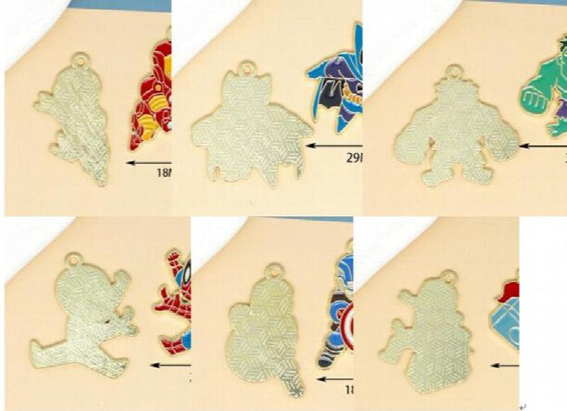 60 Pcs Metal Charm Pendants for Jewelry Making