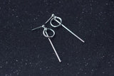 925 Silver Geometric Dangle Earrings with Ball GTLE1482