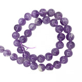 10mm Natural Amethyst Round Crystal Beads for Jewelry Making