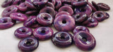 2pcs Sugilite Purple Violet Jadeite Jade Donut Beads 30mm 35mm 40mm