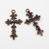 Tibetan Style Alloy Cross Pendants for DIY Jewelry Making