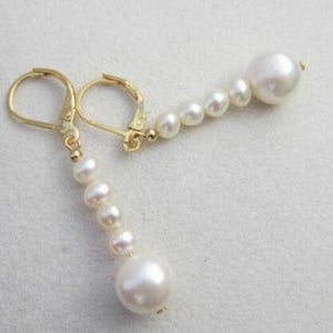 AAA+ Drop Pearl Earring 14K/20 YELLOW