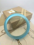 Jade Cat Eye Gemstone Bangle Bracelet 58-66mm Womens Jewelry Bangles
