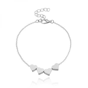 Heart Pendant Wedding Bracelet for Women