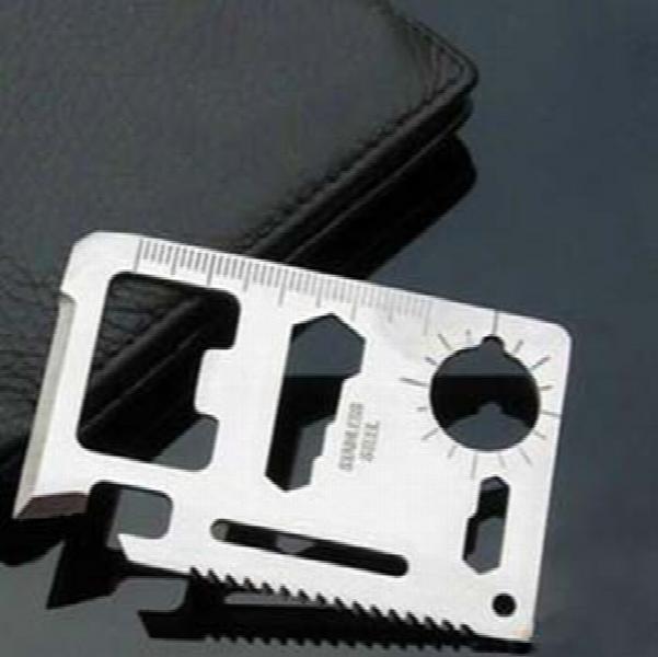10PCS 11-in-1 Stainless Steel Card Tool Pocket Knife