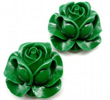 Natural Organic Cinnabar Quartz Flower Charm Pendant for Jewelry Making