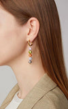 Bohemian Stainless Steel Pearl Earrings Ladies Pendant Earrings