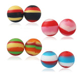 Rainbow Silicone Beads 100pcs BPA Free DIY Teething Toys