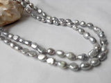 Gray Freshwater Pearl Necklace for Women Charming Party Gift
