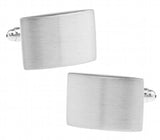 Brushed Metal Cufflinks for Men Shirt Sleeve Button