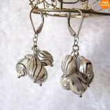 Water Eave Freshwater Pearl Dangle Earrings Charming Women Wedding Birthday Gift