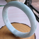 Zheru Jewelry Natural Burmese Jade Light 54-62mm Bracelet Princess Jewelry Gift