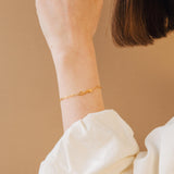 Stainless Steel Name Bracelet in Minimal Link Chain