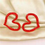 Exaggerated Love Stud Earrings