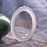 Natural Light Agate Chalcedony 54-64mm Bracelet Princess Jewelry