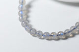 925 Silver Moonstone Birthstone Cuff Bracelet with FLOWER Charms
