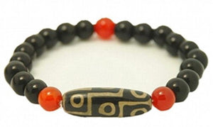 Stretchy Agate dZi Beads Bracelet-CLEANSE NEGATIVE ENERGY