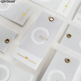PK017 Shape Tag Hang Tag Printing Foil Hang Tag Kids Labels Clothes